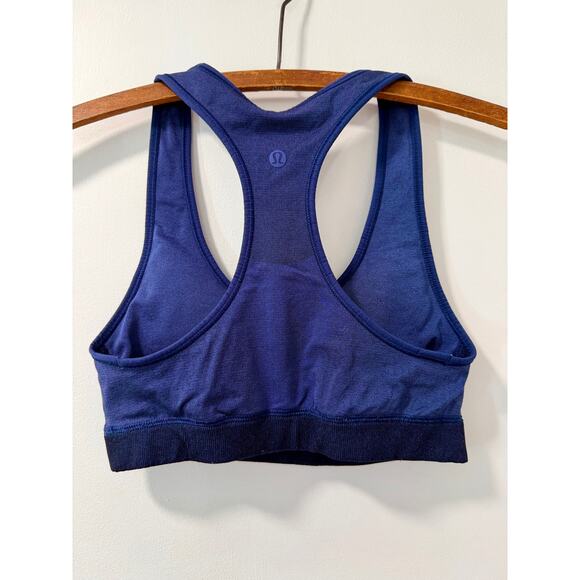 Lululemon Sports Bra in Heathered Blue Size 6 - Picture 2 of 4